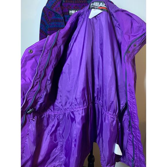 Vintage 1990s Head Sportswear Removable Liner Ski Snow Jacket Purple Small - Picture 7 of 13